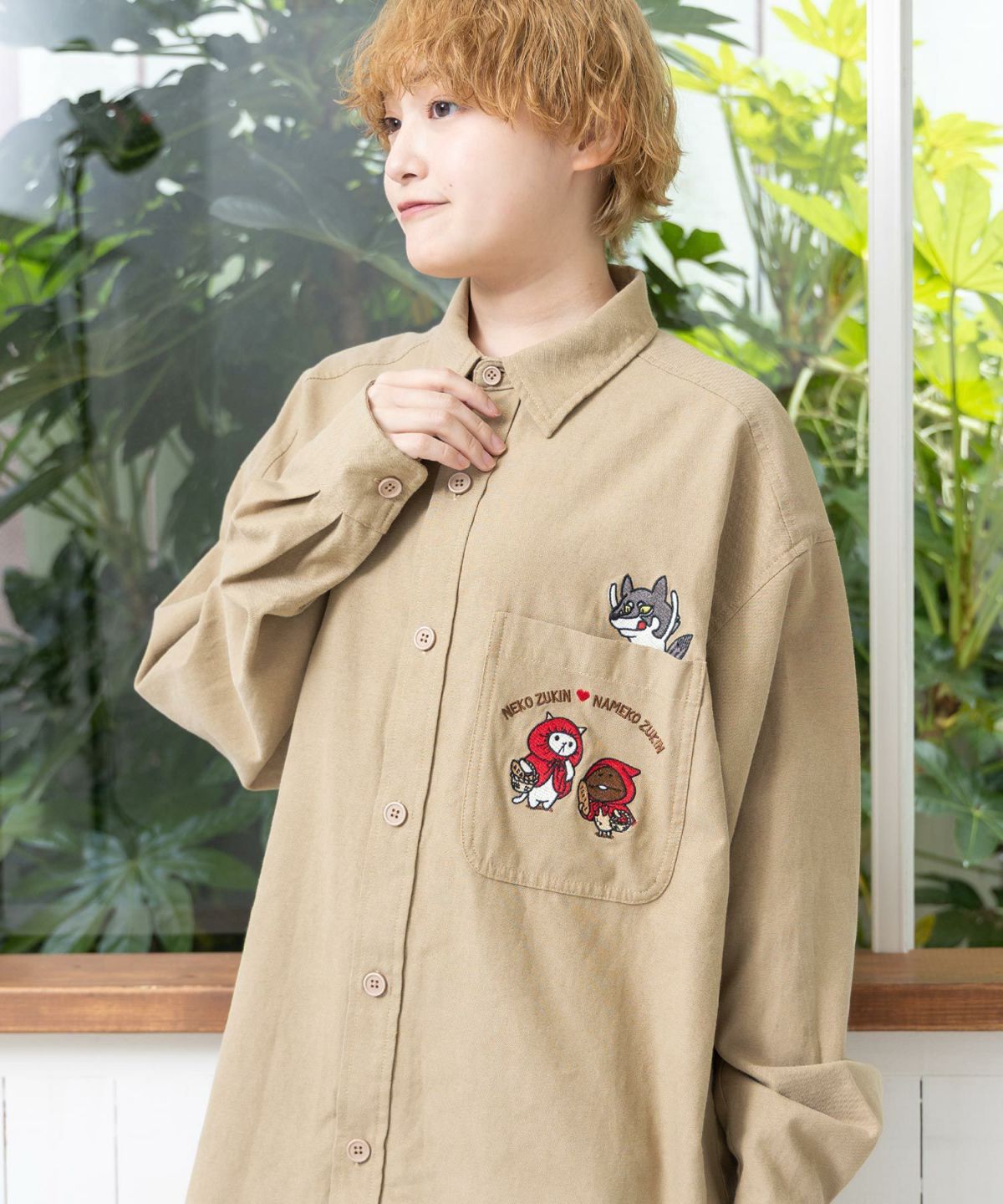 オオカミさんには気をつけて オックスフォードシャツ-15