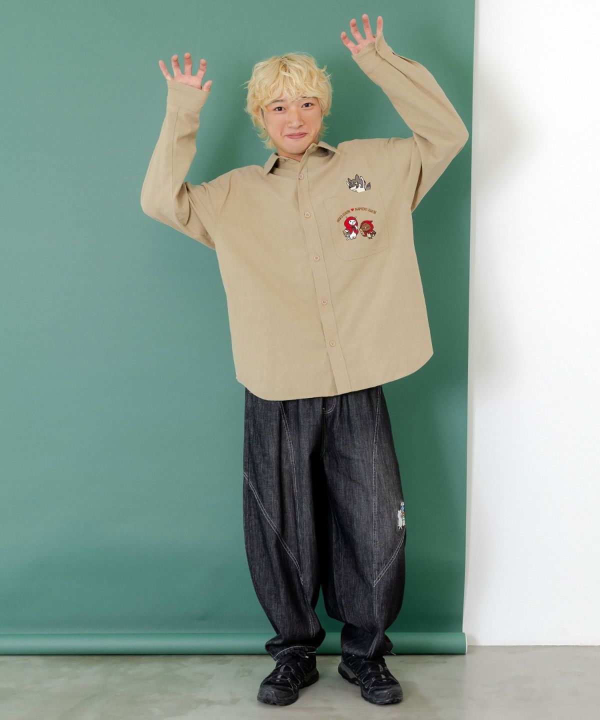 オオカミさんには気をつけて オックスフォードシャツ-19