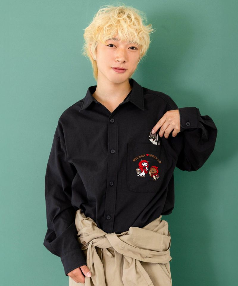 オオカミさんには気をつけて オックスフォードシャツ-21