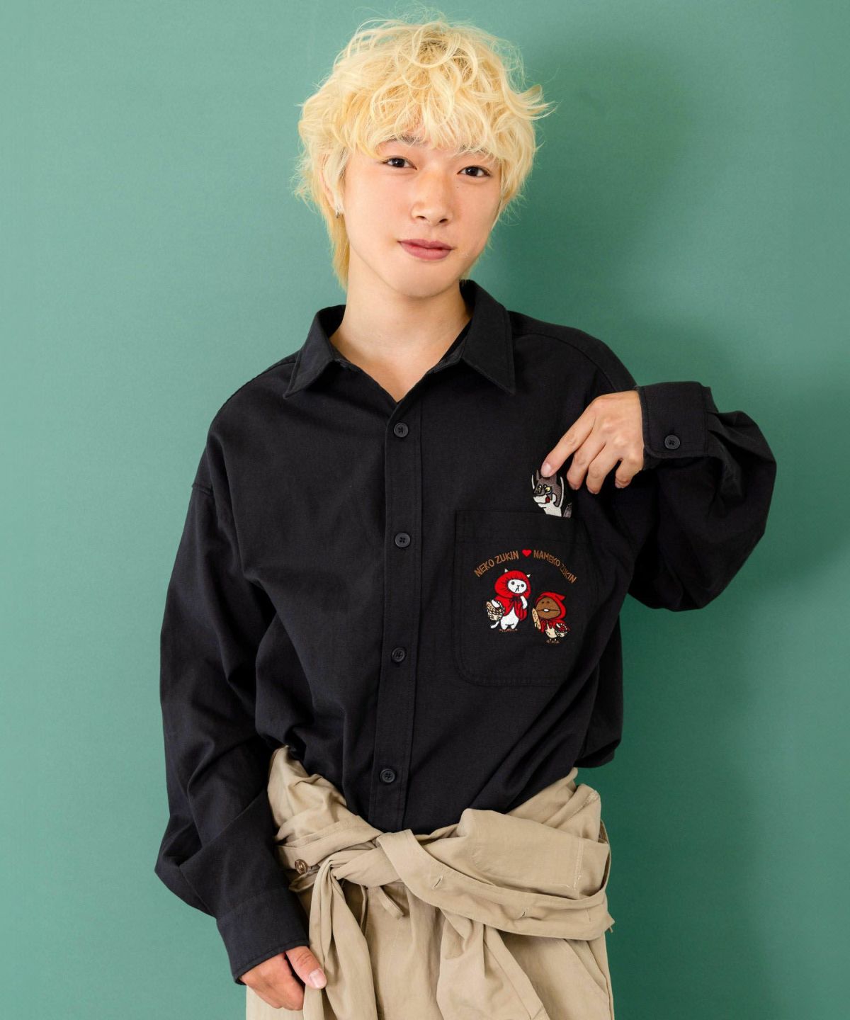 オオカミさんには気をつけて オックスフォードシャツ-21