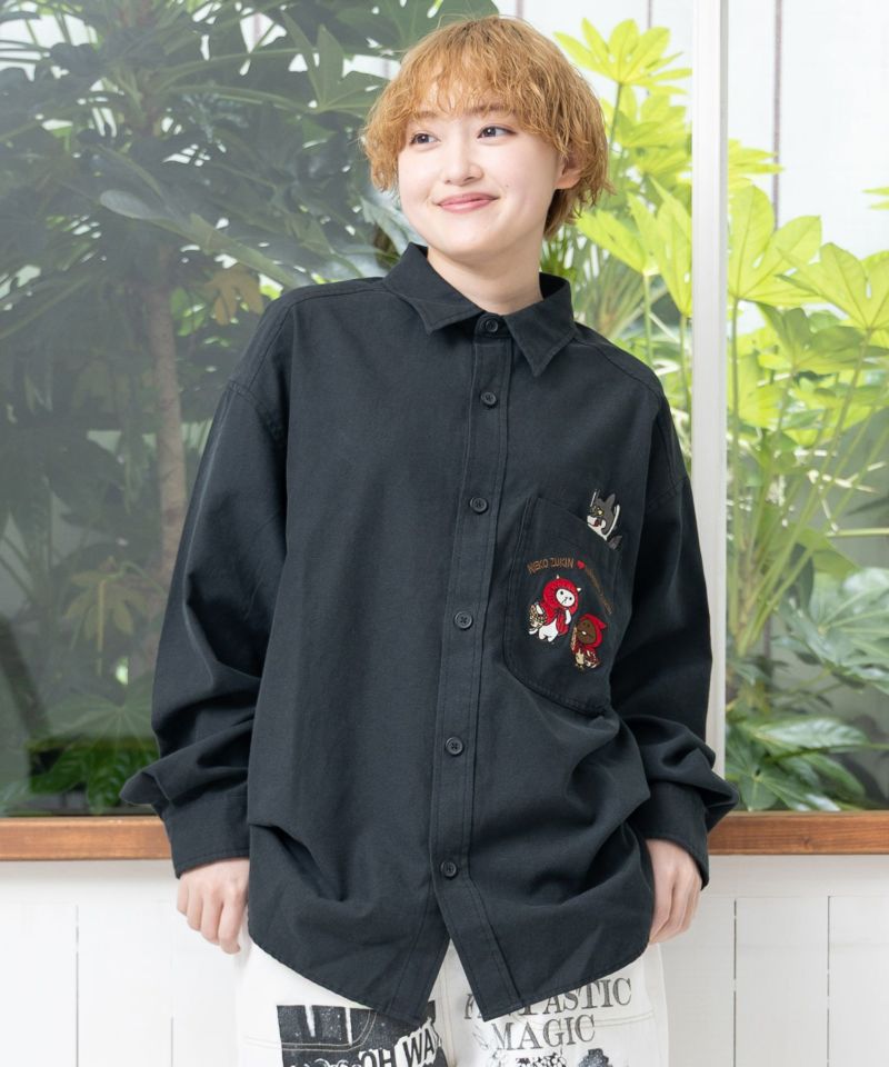 オオカミさんには気をつけて オックスフォードシャツ-24