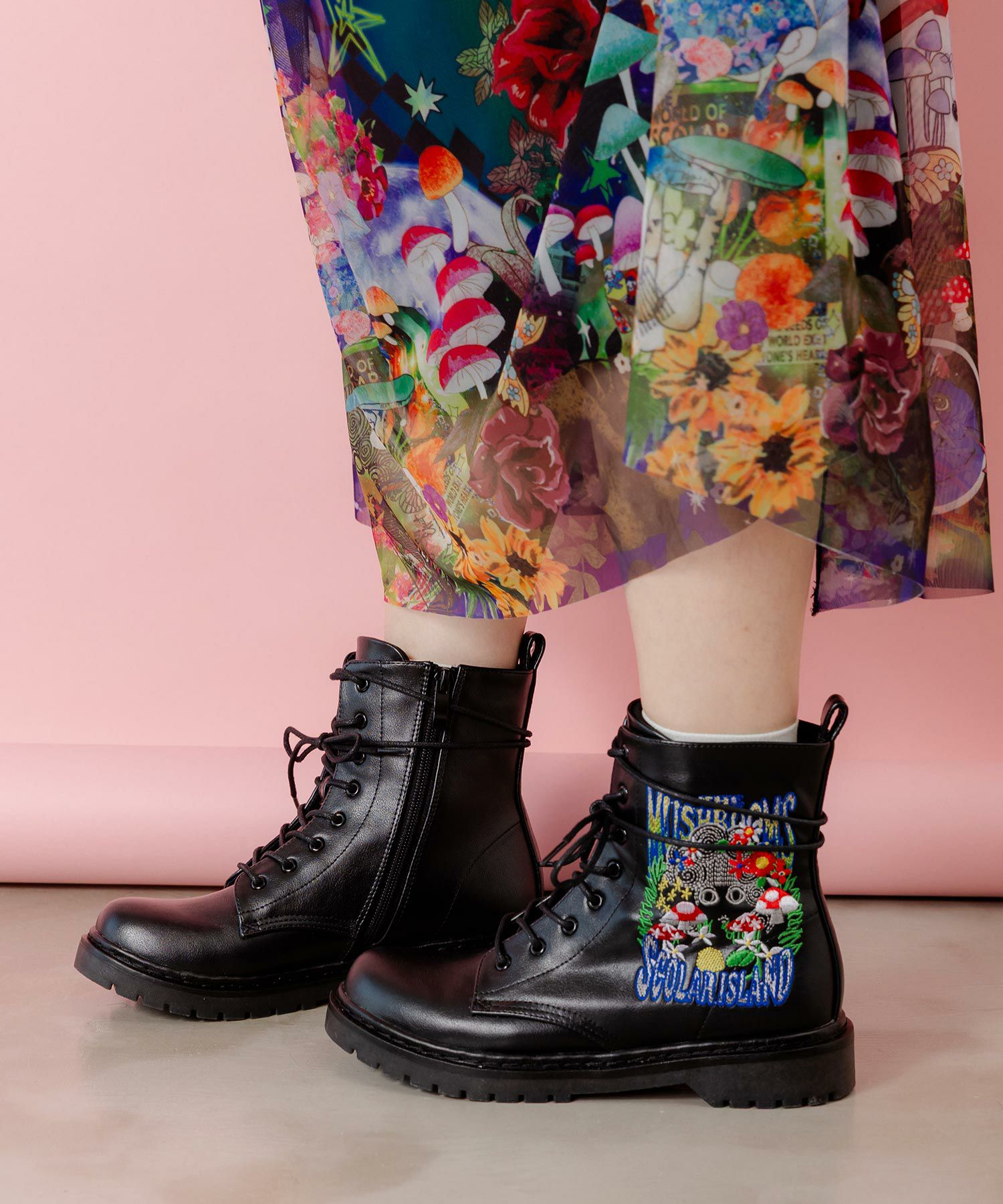 SS-188：スカラーちゃんとキノコ刺繍ブーツの通販-ScoLar