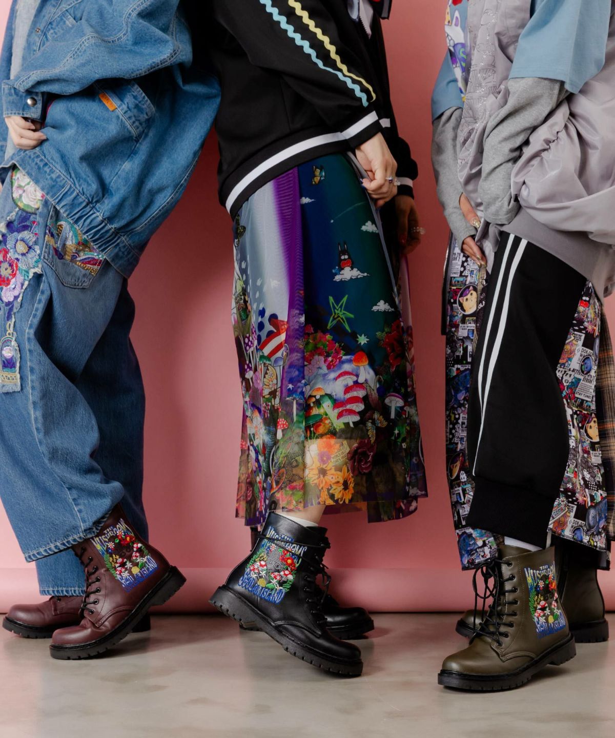 スカラーちゃんとキノコ刺繍ブーツ-5