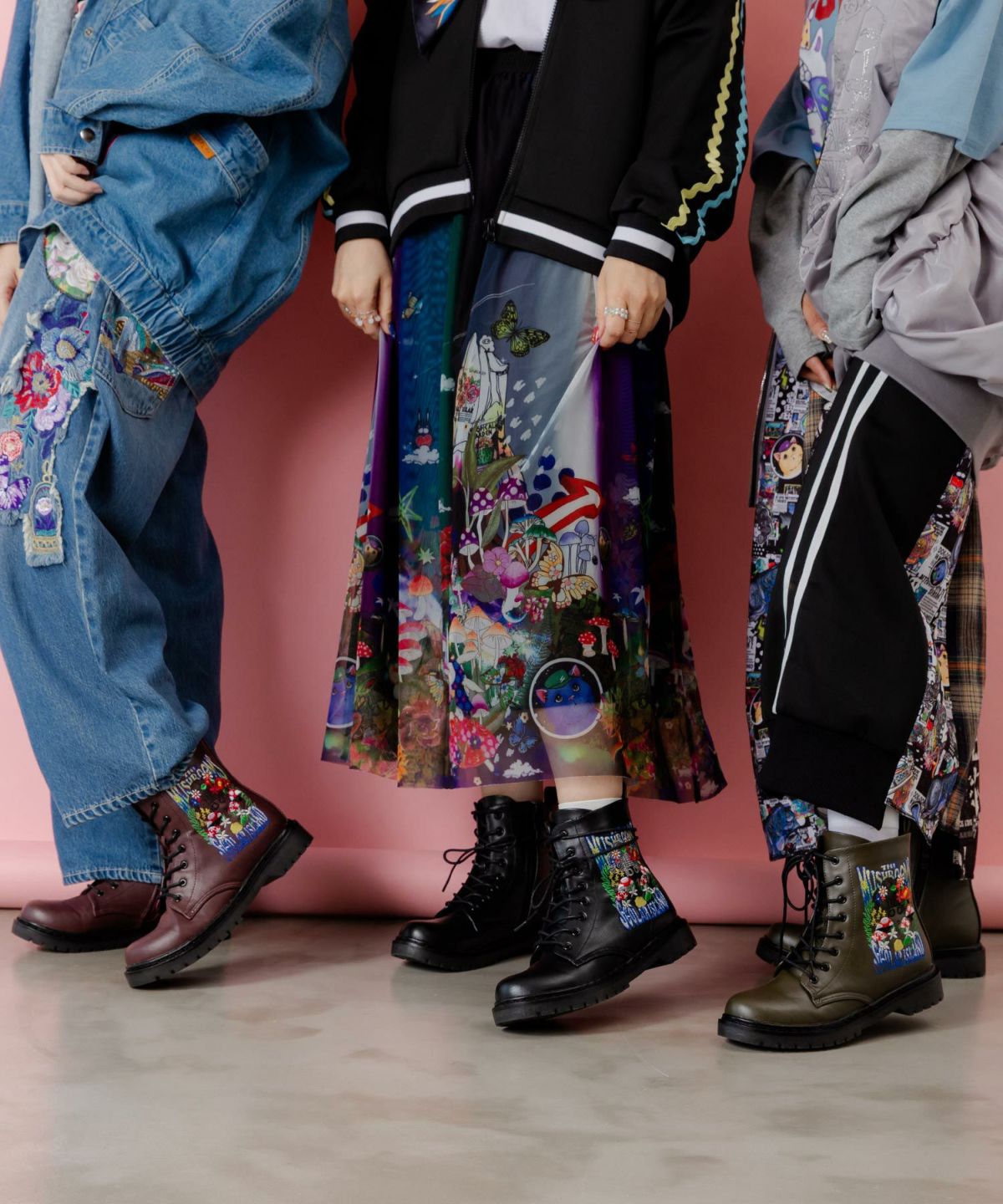 スカラーちゃんとキノコ刺繍ブーツ-6