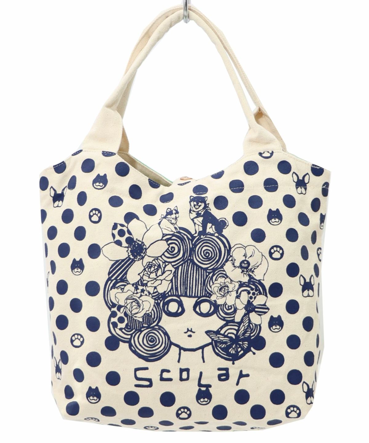 スカラーちゃんドット柄ランチトートバッグ-6