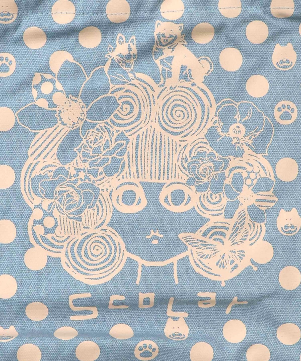 スカラーちゃんドット柄ランチトートバッグ-11