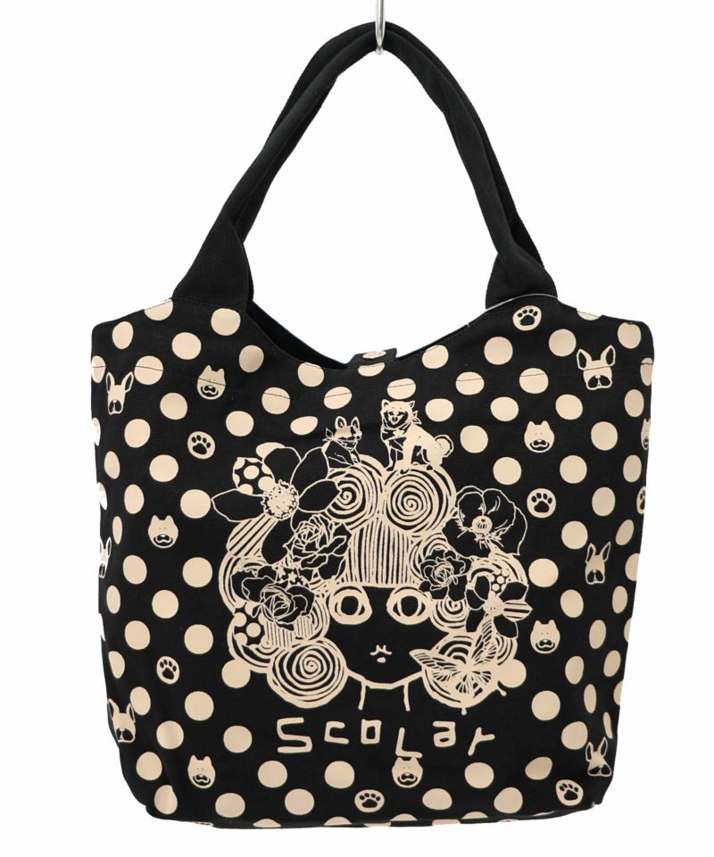 スカラーちゃんドット柄ランチトートバッグ-12