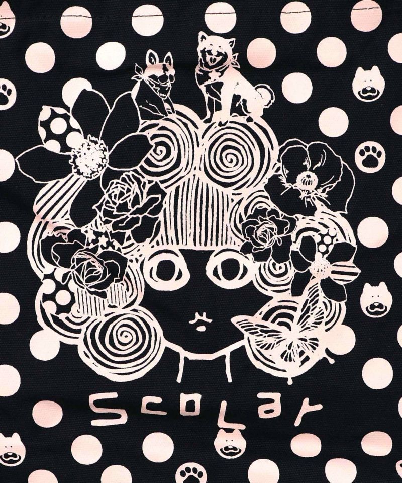 スカラーちゃんドット柄ランチトートバッグ-14