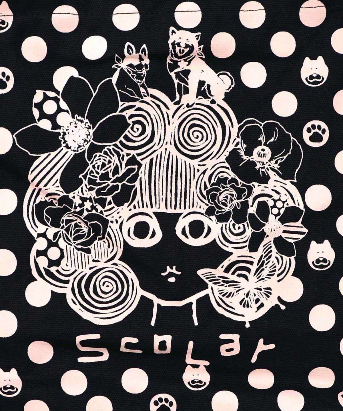 スカラーちゃんドット柄ランチトートバッグ-14