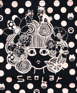 スカラーちゃんドット柄ランチトートバッグ-14