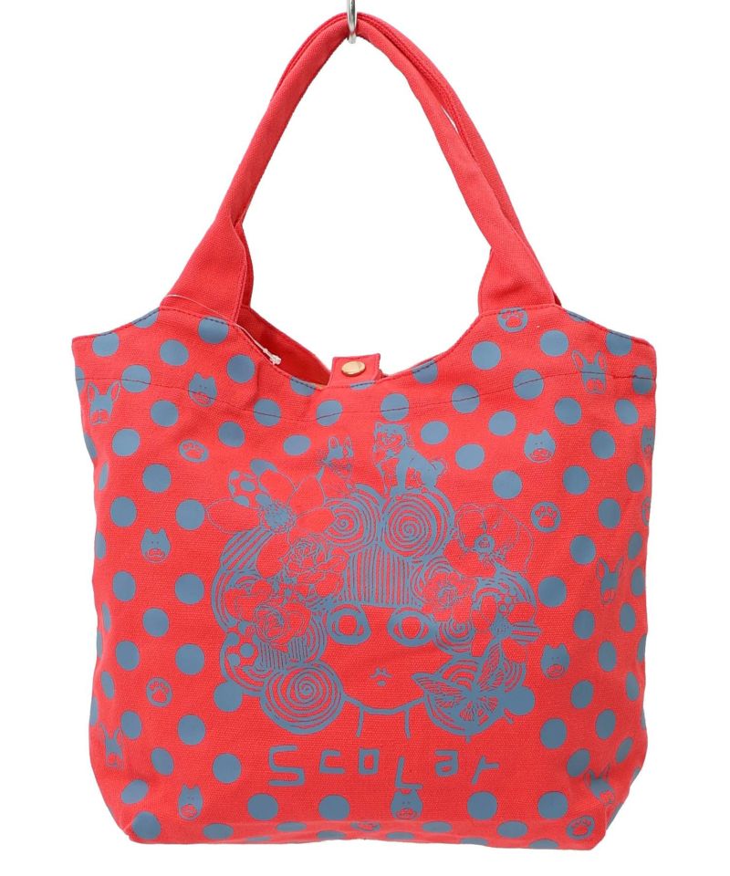 スカラーちゃんドット柄ランチトートバッグ-15