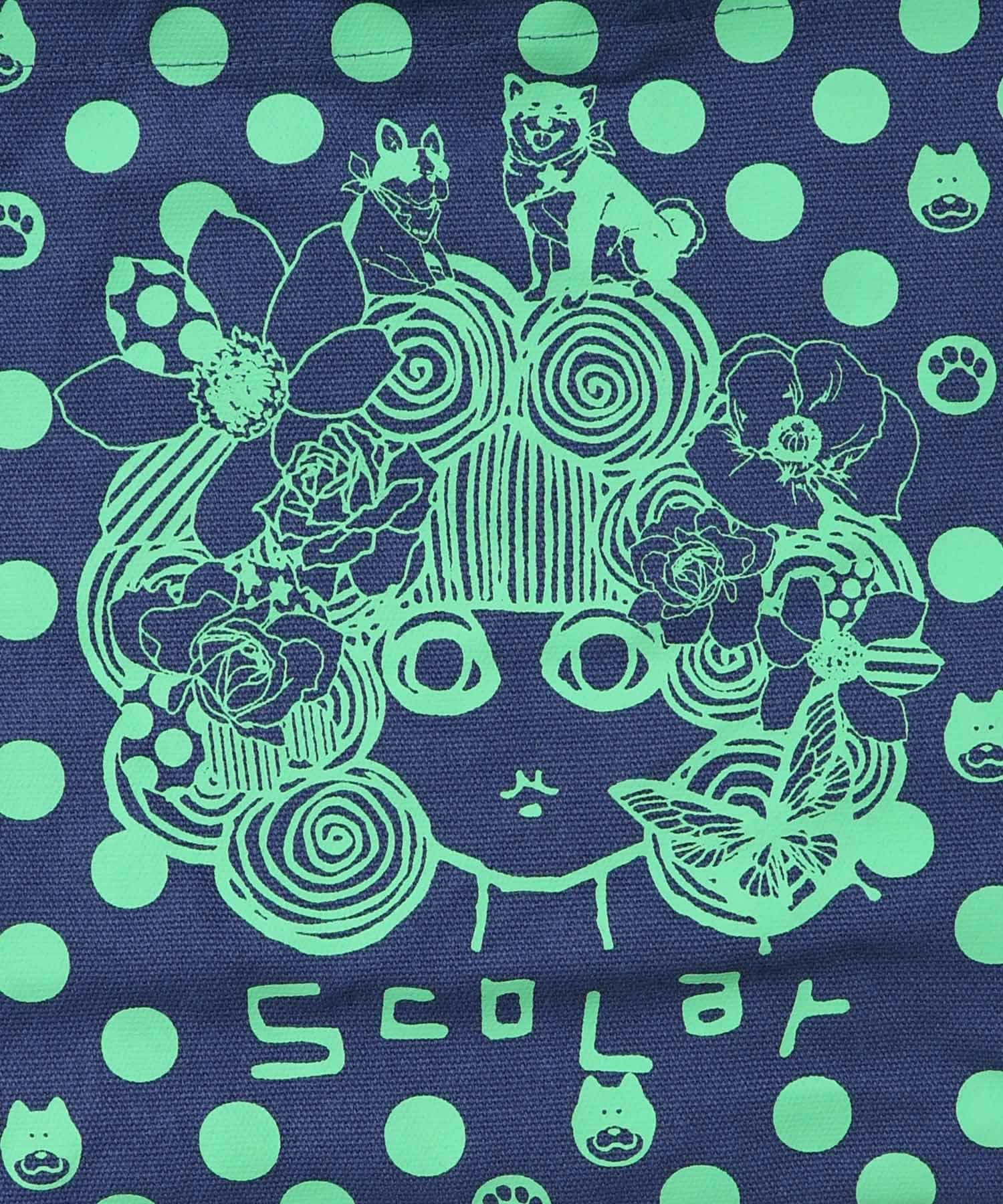 スカラーちゃんドット柄ランチトートバッグ-23