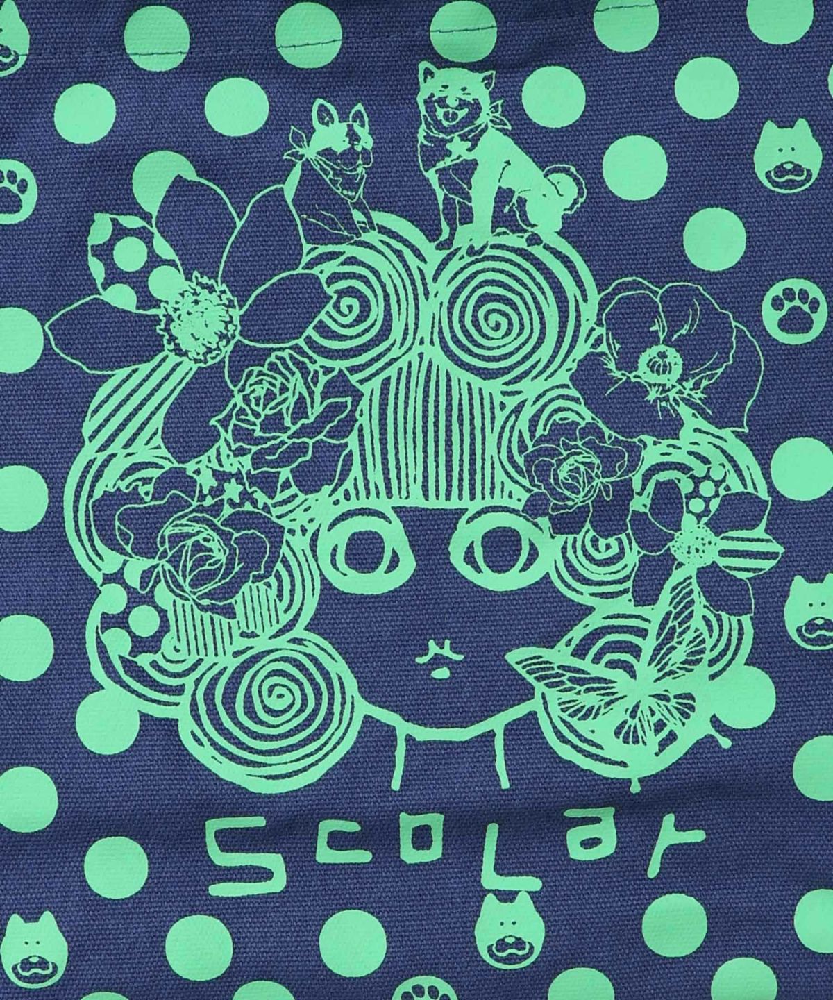 スカラーちゃんドット柄ランチトートバッグ-23