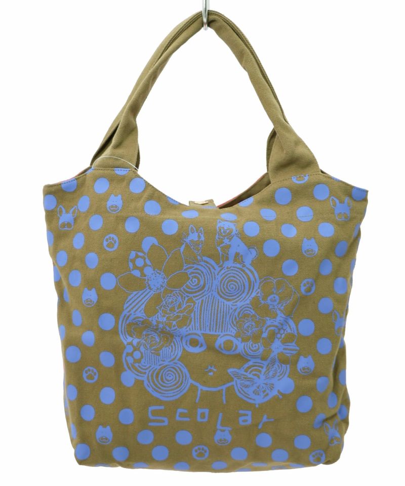 スカラーちゃんドット柄ランチトートバッグ-27