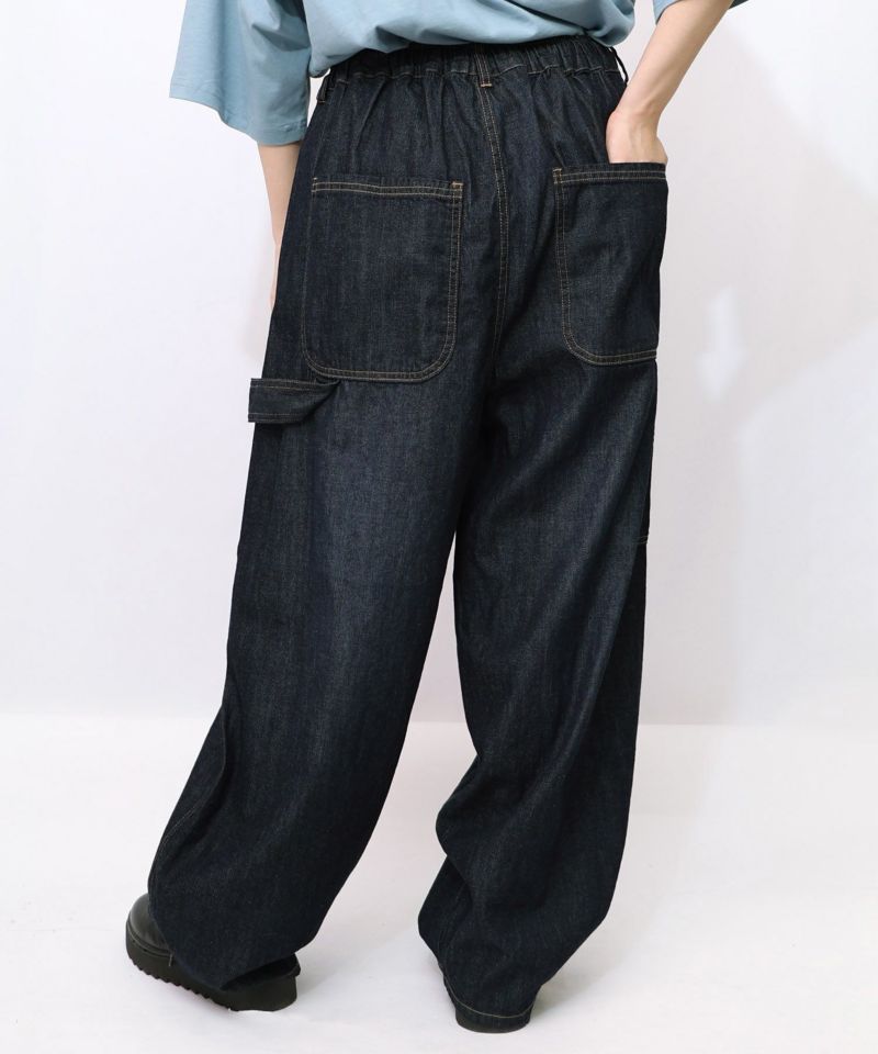 パリティーのネコ目玉焼き刺繍パンツ-13