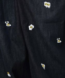 パリティーのネコ目玉焼き刺繍パンツ-14