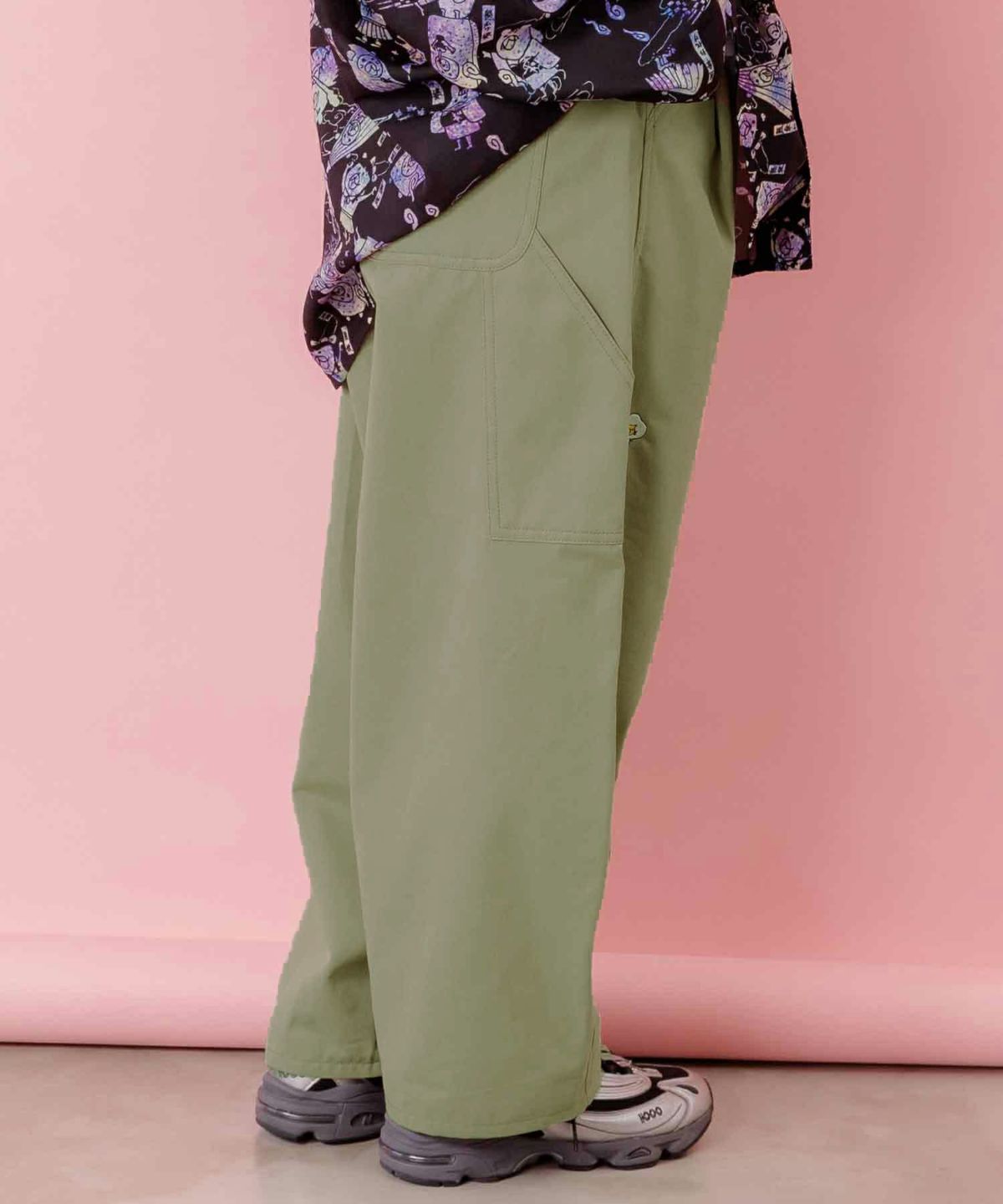 パリティーのネコ目玉焼き刺繍パンツ-23