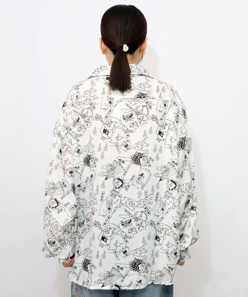 パリティー妖怪柄シャツ-10