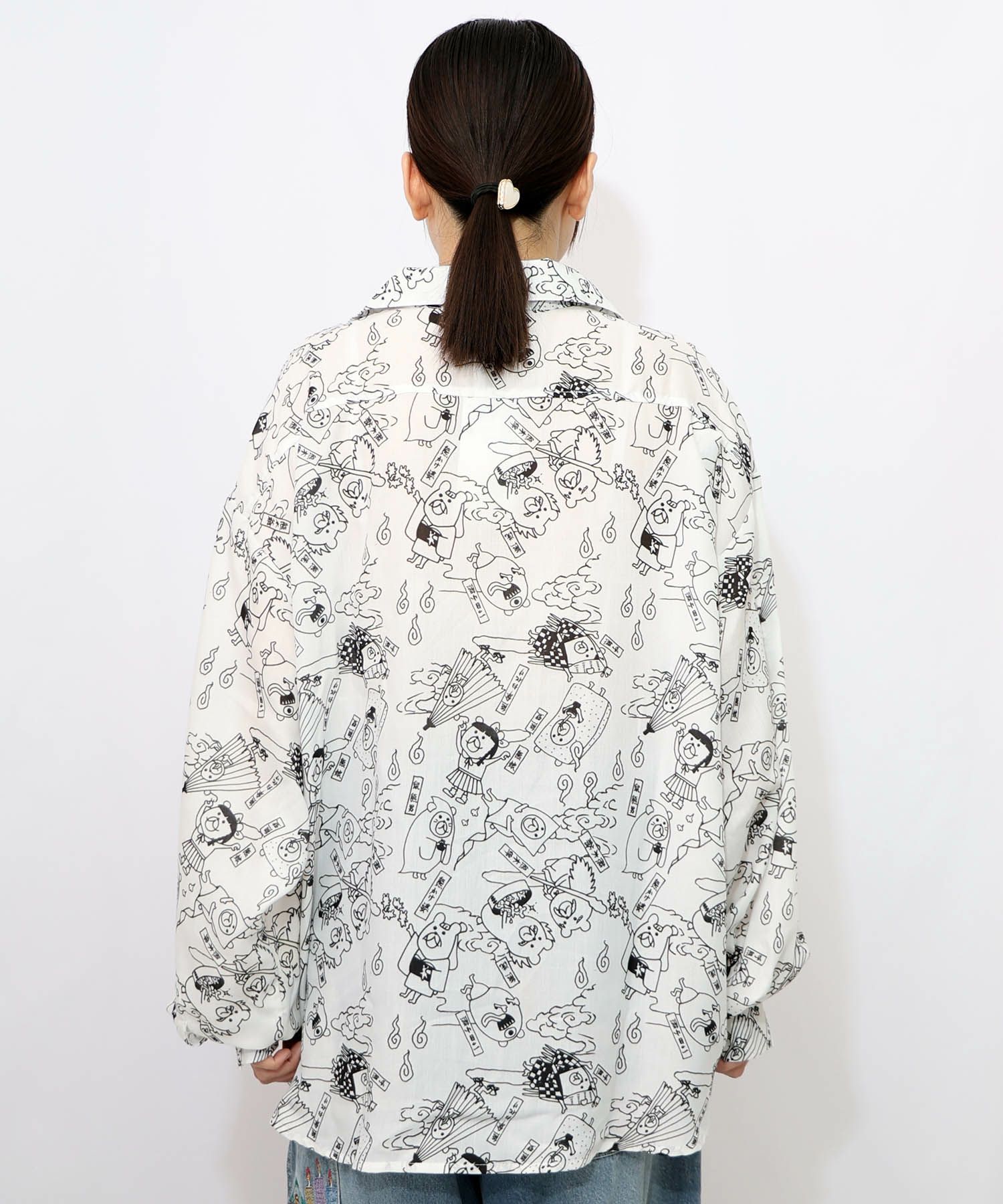 パリティー妖怪柄シャツ-10
