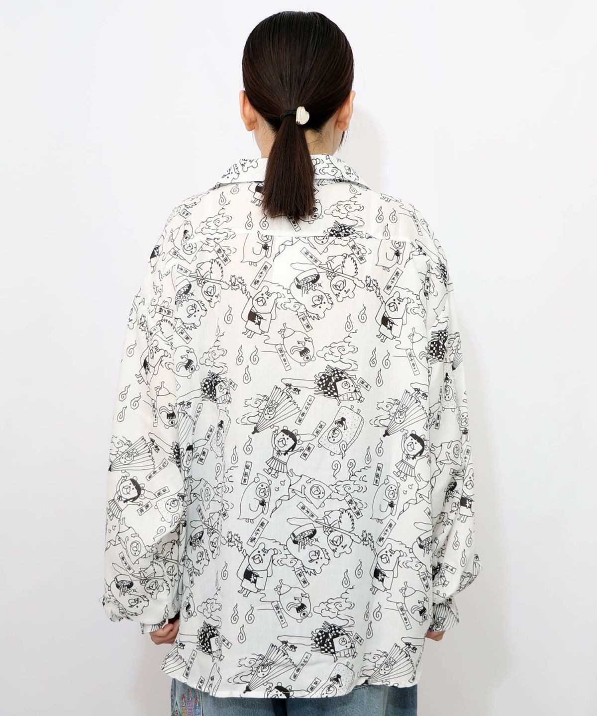 パリティー妖怪柄シャツ-10