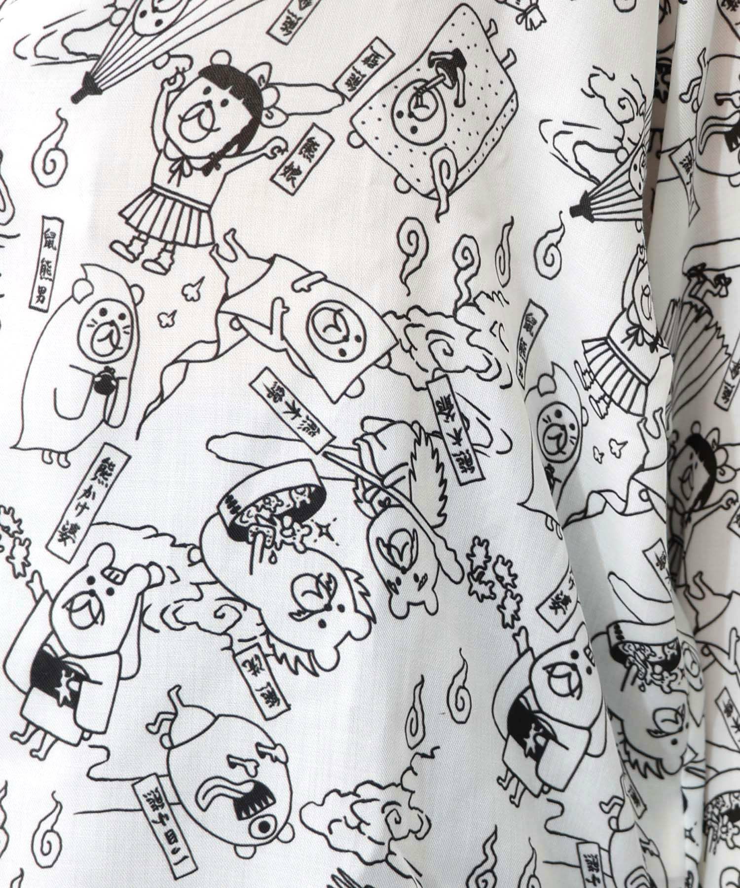 パリティー妖怪柄シャツ-11