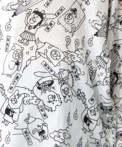 パリティー妖怪柄シャツ-11