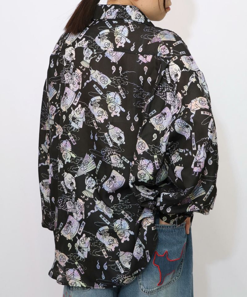 パリティー妖怪柄シャツ-14