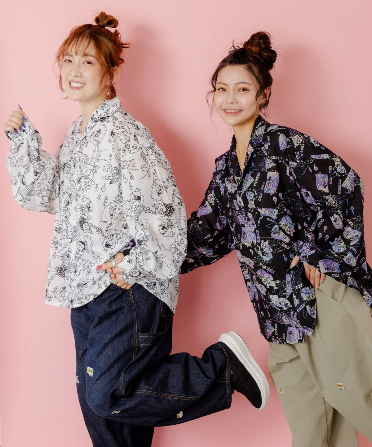 パリティー妖怪柄シャツ-21