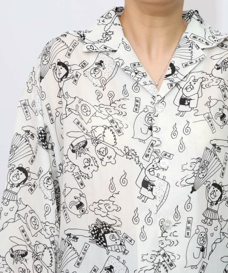 パリティー妖怪柄シャツ-23