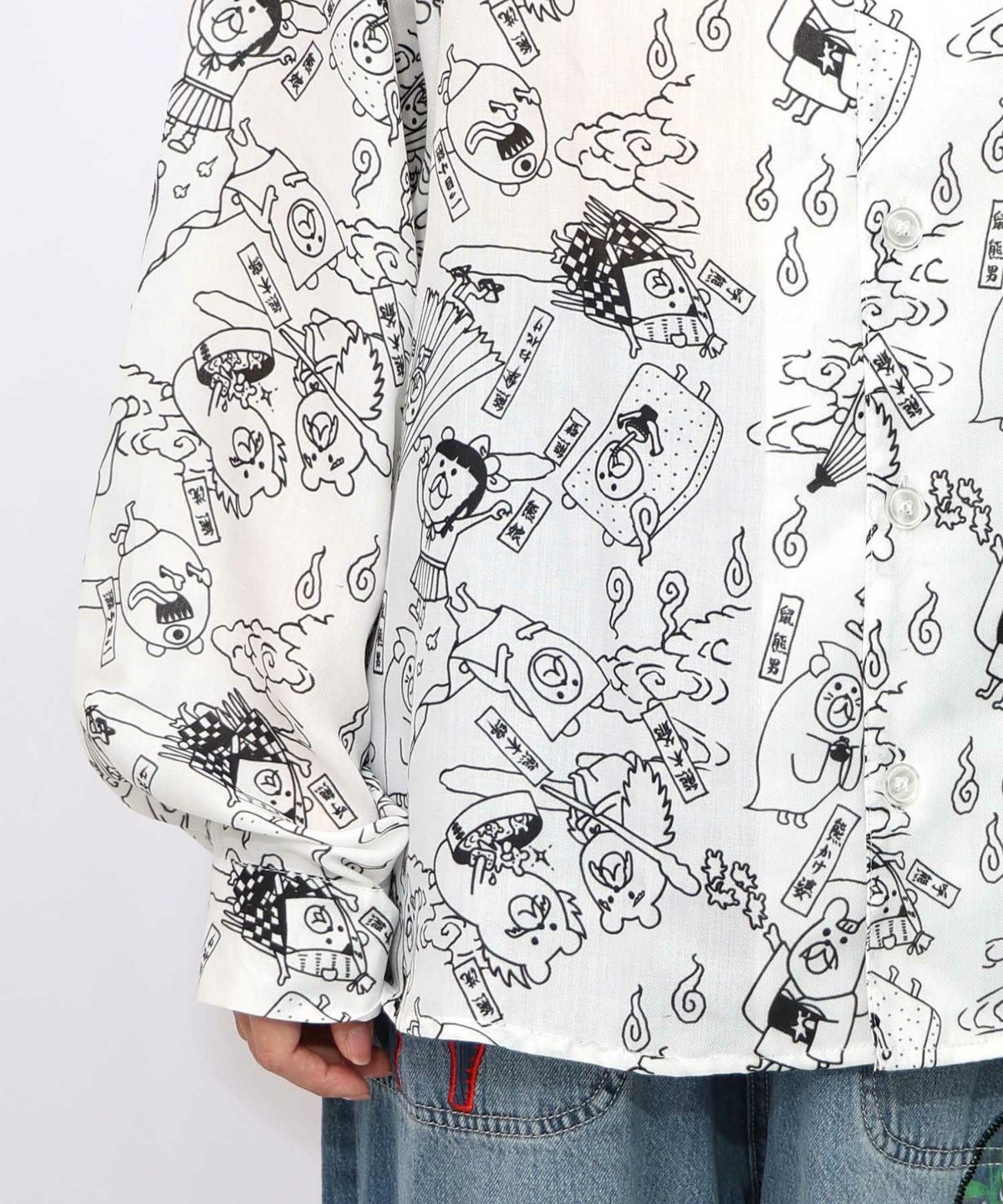 パリティー妖怪柄シャツ-24