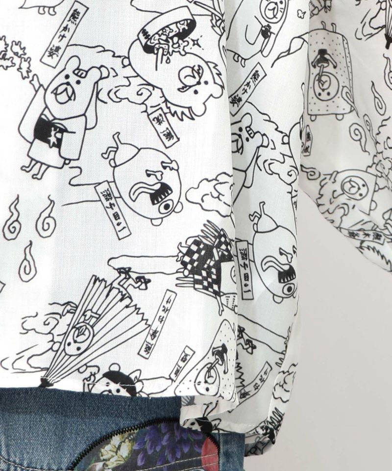パリティー妖怪柄シャツ-25