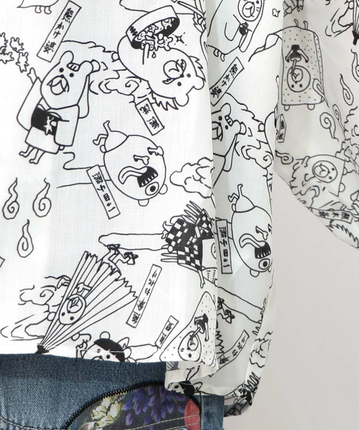 パリティー妖怪柄シャツ-25