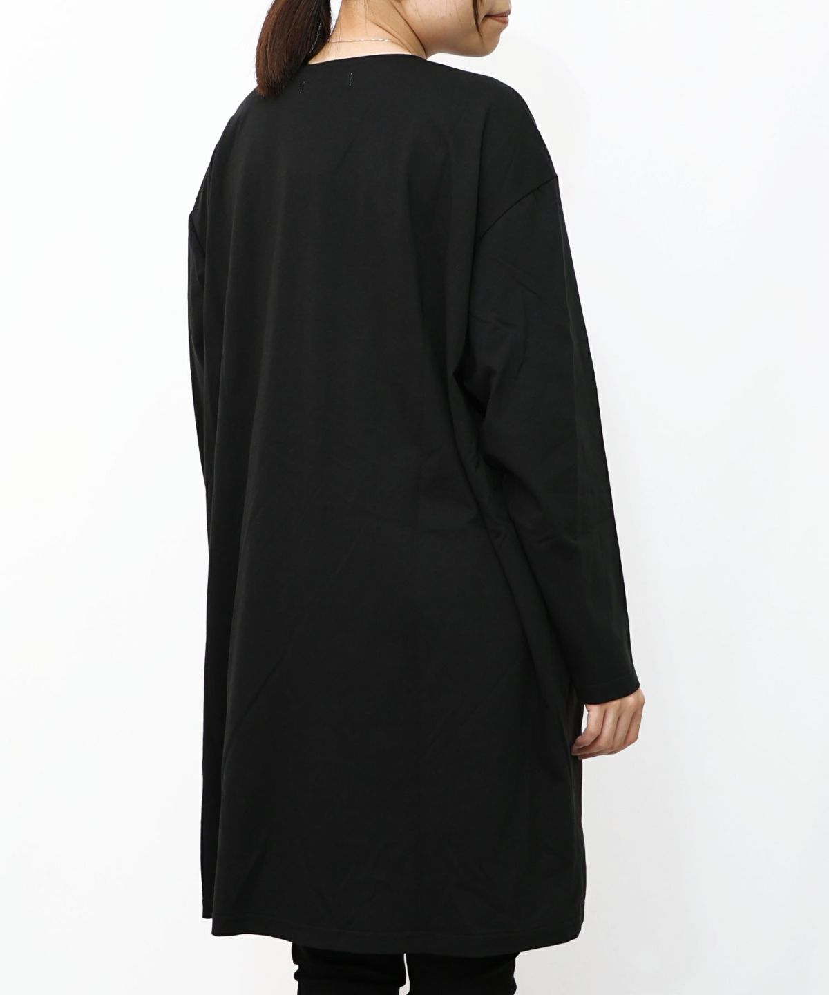 花蝶コラージュ柄ワンピース-13