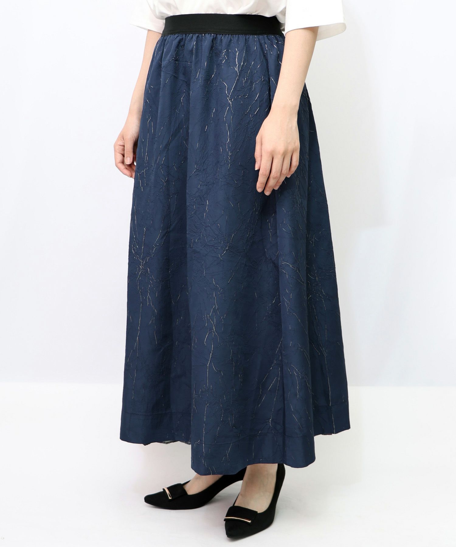 553213：パリ・アート柄 リバーシブルプリーツスカートの通販-ScoLar 