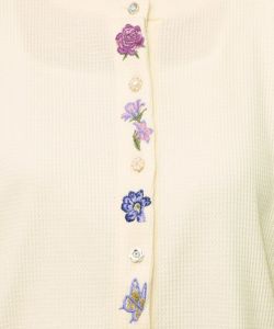 バイカラーメロウ ワッフルカーディガン-11