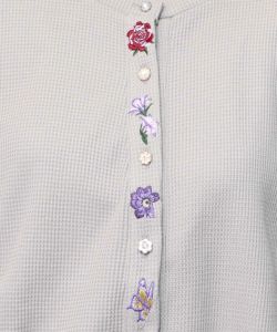 バイカラーメロウ ワッフルカーディガン-15