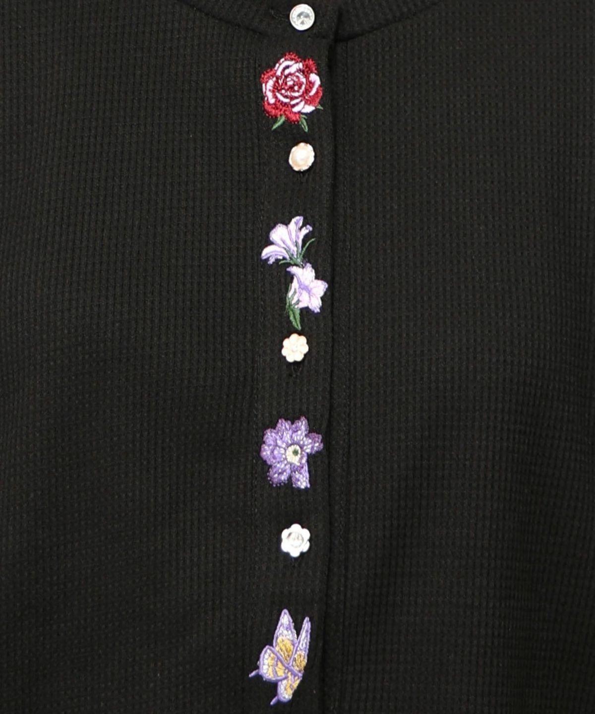 バイカラーメロウ ワッフルカーディガン-19