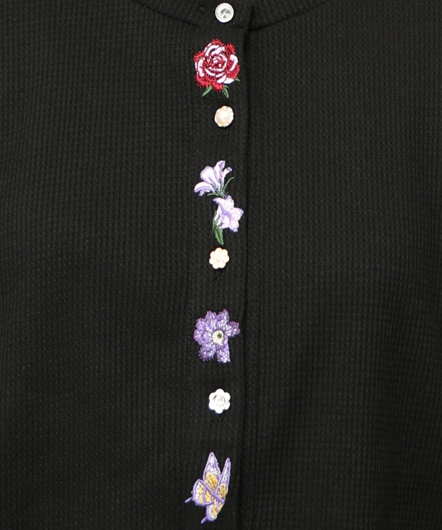 バイカラーメロウ ワッフルカーディガン-19