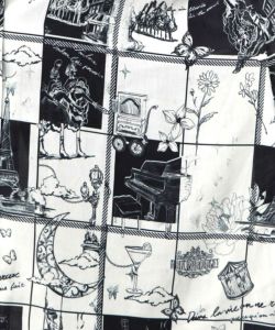 パリとブロックチェック柄ワンピース-12