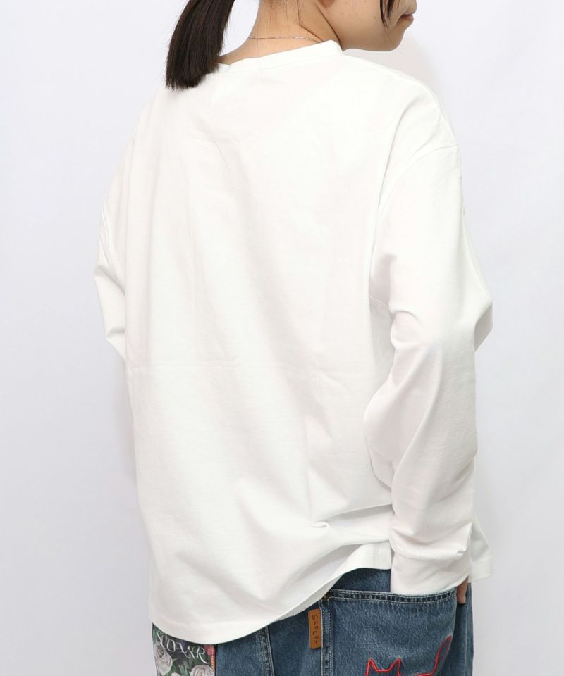 ぷりけつキノコ柄スカーフ付ロンTシャツ-15