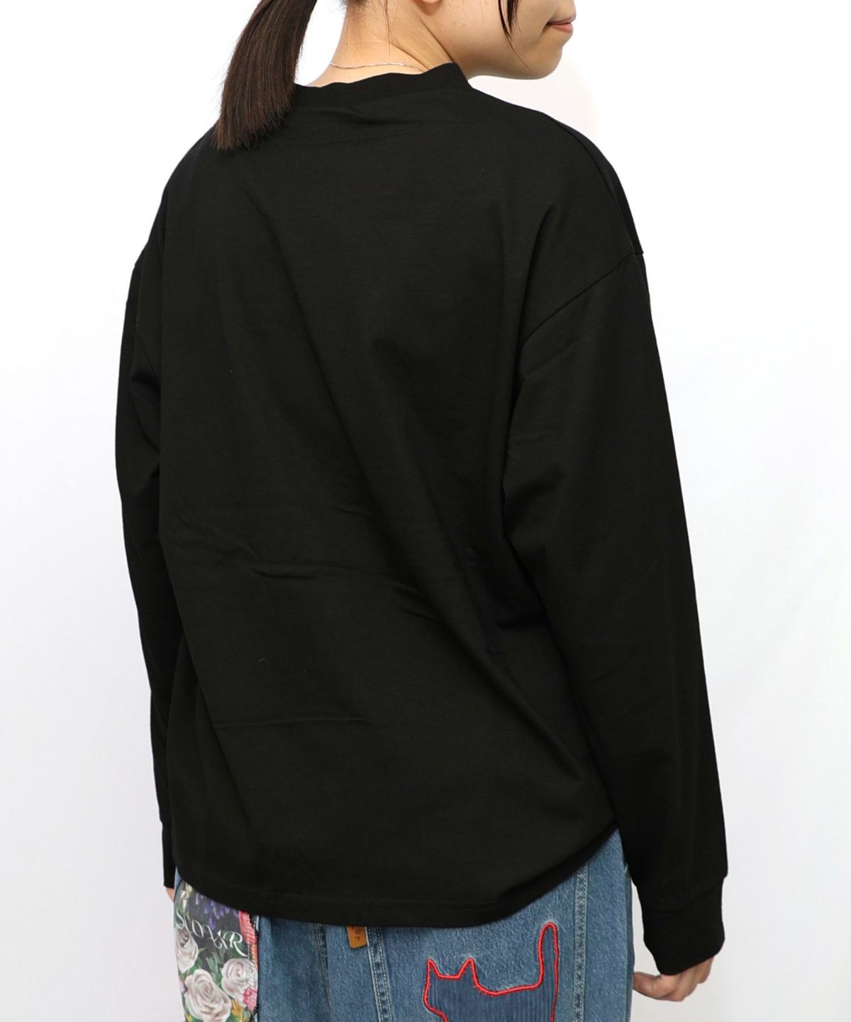 ぷりけつキノコ柄スカーフ付ロンTシャツ-19