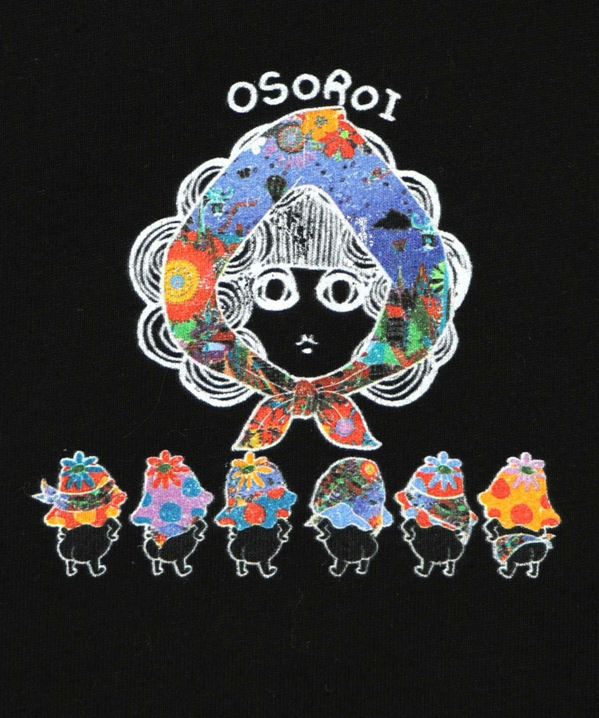 ぷりけつキノコ柄スカーフ付ロンTシャツ-20