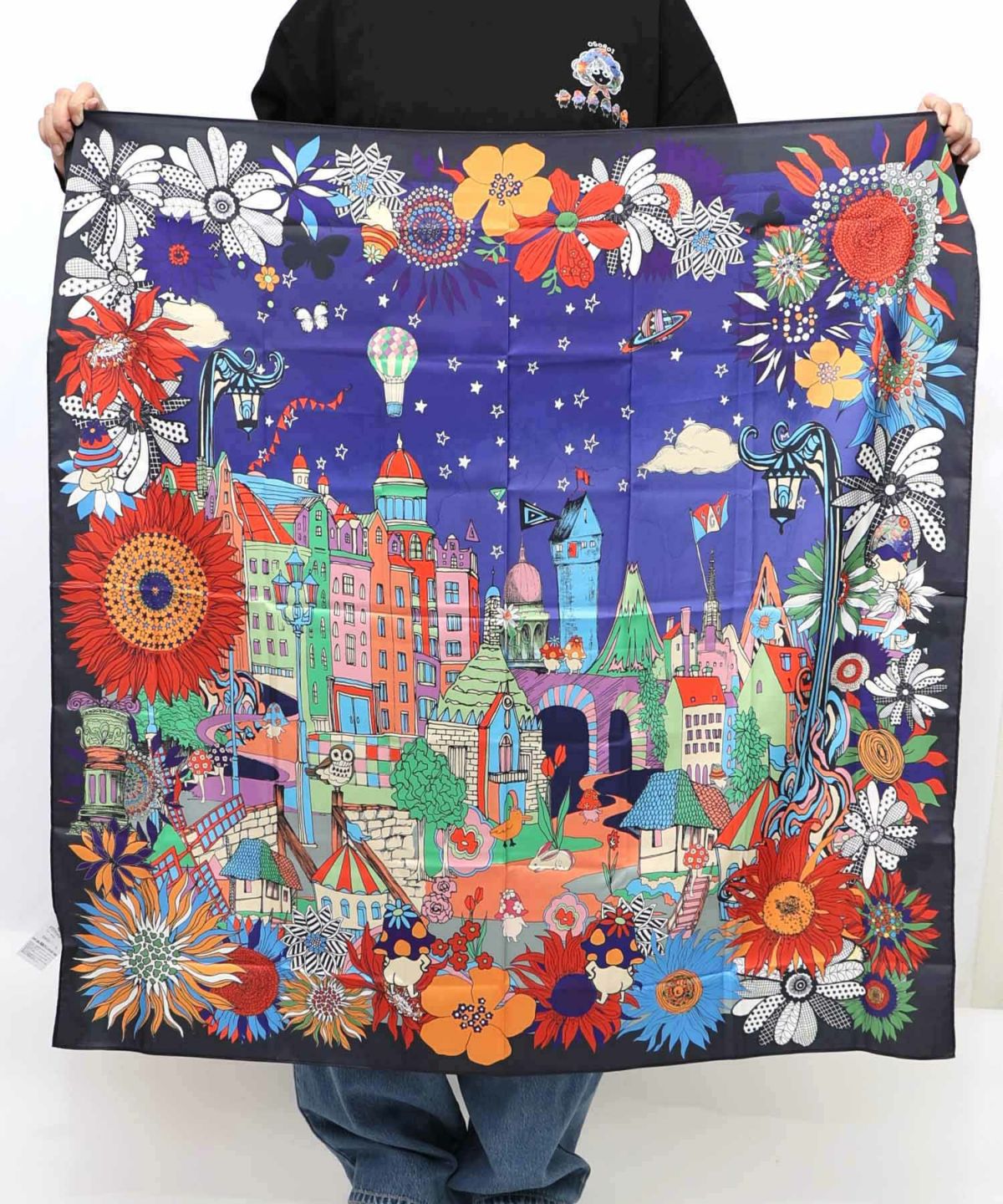 ぷりけつキノコ柄スカーフ付ロンTシャツ-26