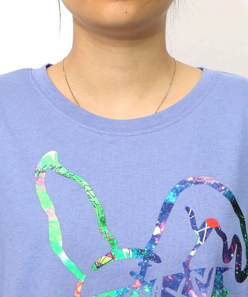 パチうさプリント メッシュ袖Tシャツ-20