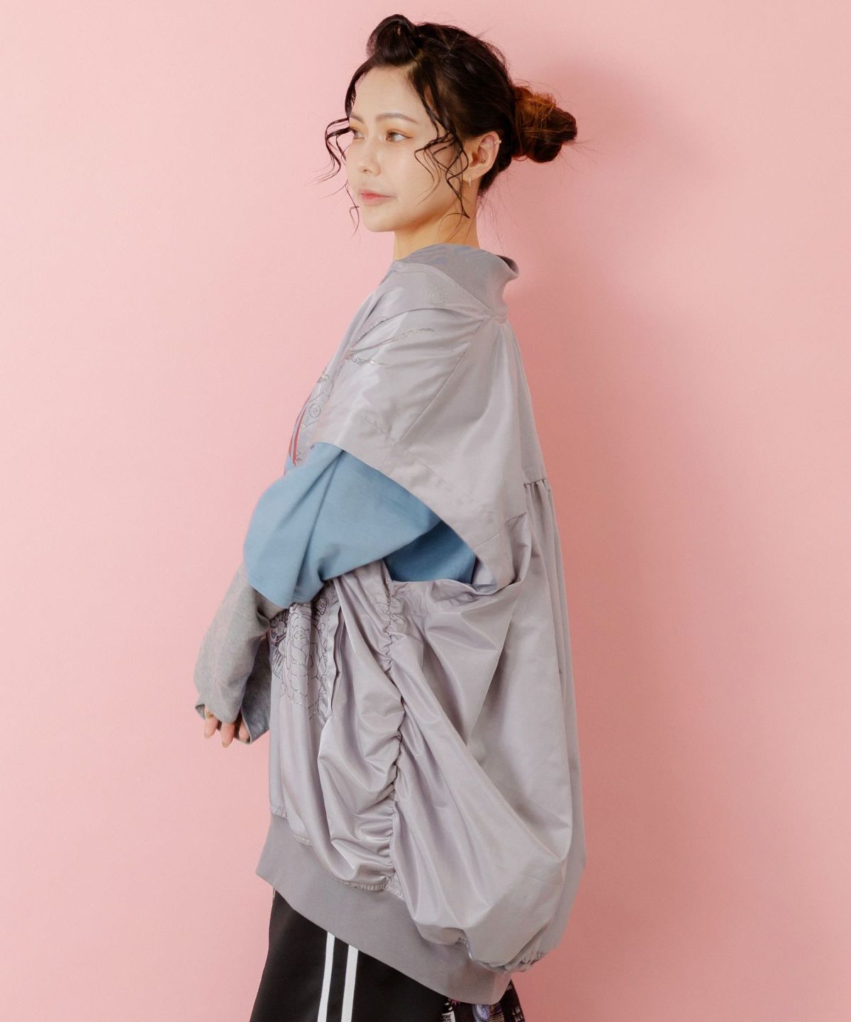 メルヘン柄ラメプリントベスト-4