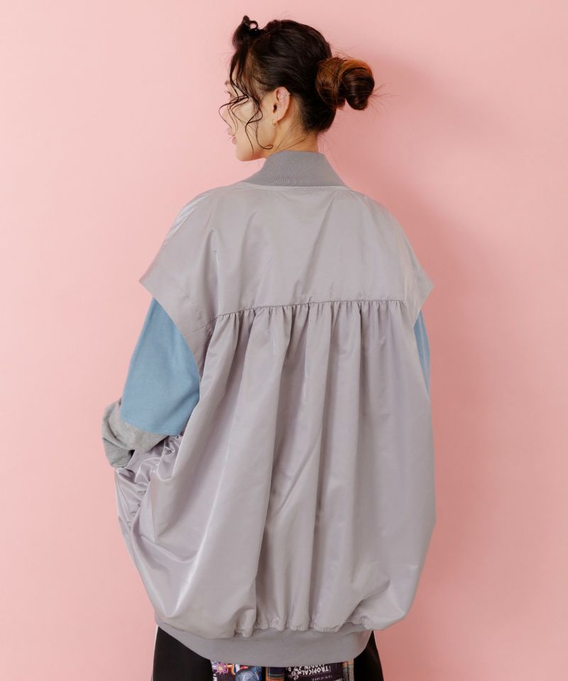 メルヘン柄ラメプリントベスト-5