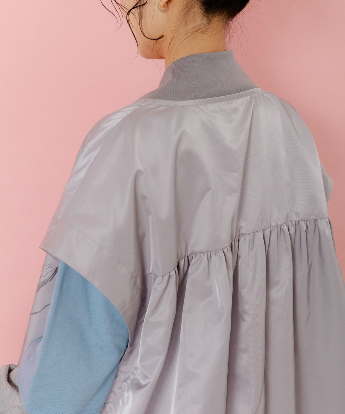 メルヘン柄ラメプリントベスト-8