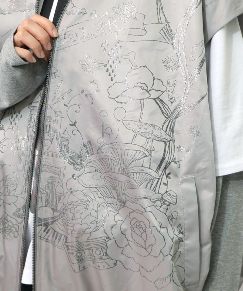 メルヘン柄ラメプリントベスト-12