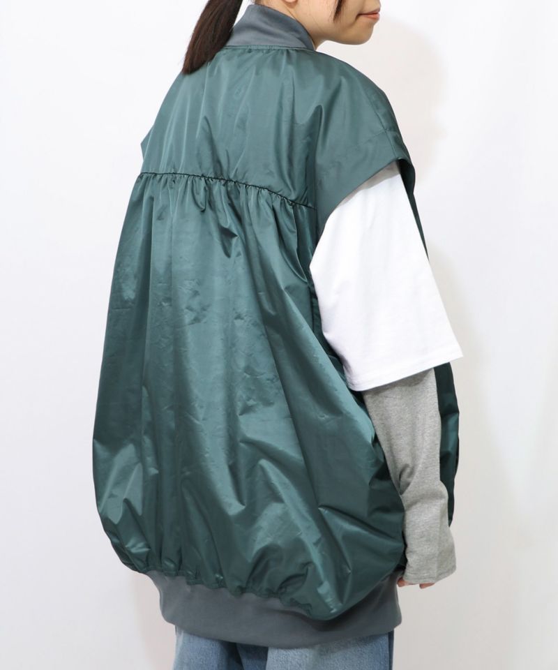 メルヘン柄ラメプリントベスト-19