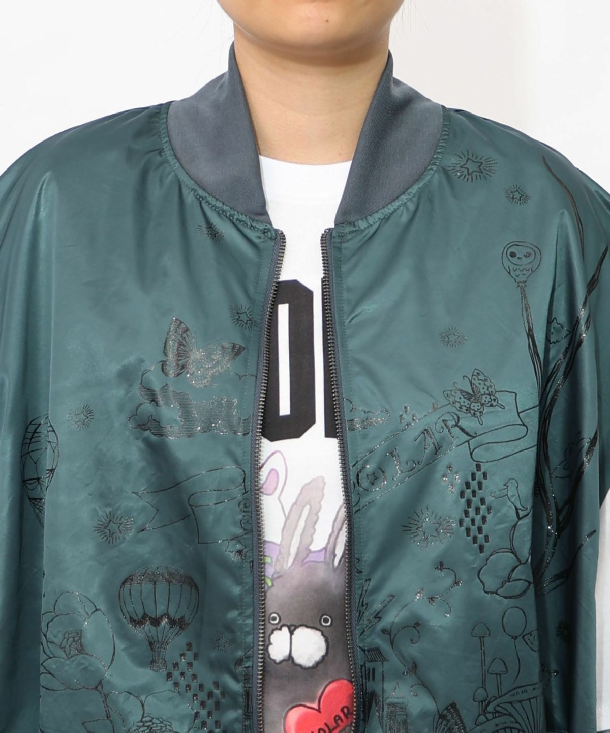 メルヘン柄ラメプリントベスト-21